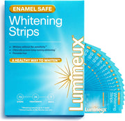 Lumineux® whitening strips box with strip packets, enamel safe, 35 treatments