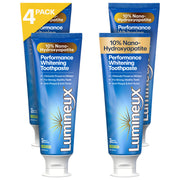 Lumineux Performance whitening toothpaste tube with 10% Nano Hydroxyapatite, 4-pack