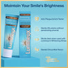 Lumineux® whitening toothpaste 2-pack with two blue tubes and one upright carton
