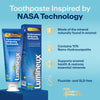 Whitening toothpaste tube and carton pack with 10% nano-hydroxyapatite, Lumineux