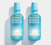 Teeth whitening mouthwash 2-pack, Lumineux® blue bottles with caps