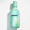 Lumineux Clean & Fresh mouthwash bottle, mint green with cap